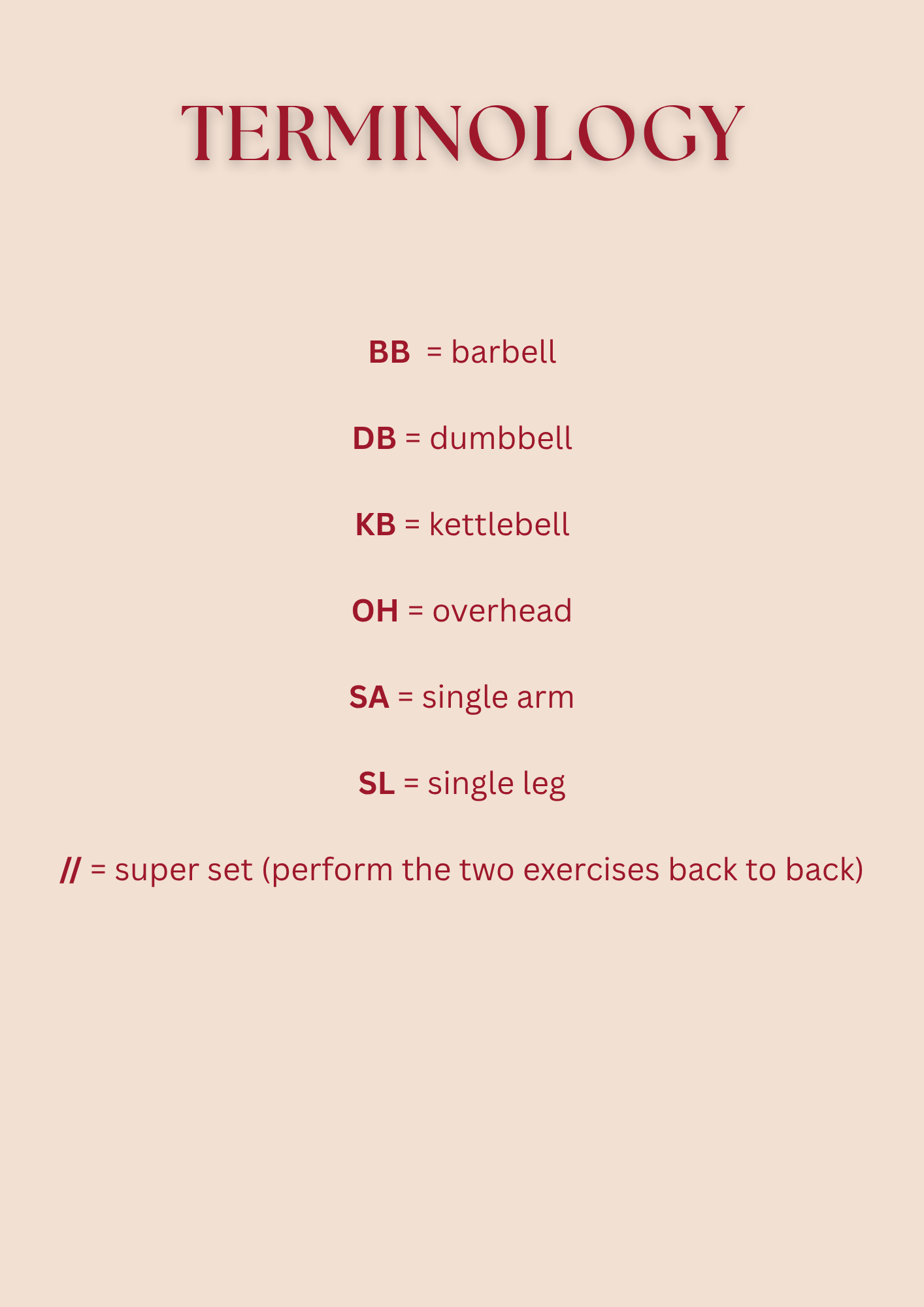 8 WEEK GYM PROGRAM