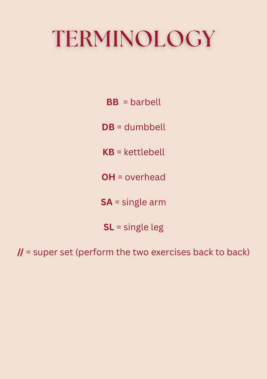 8 WEEK GYM PROGRAM